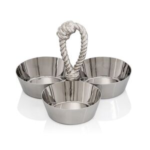 Rope Triple Compartment Dish by Michael Aram